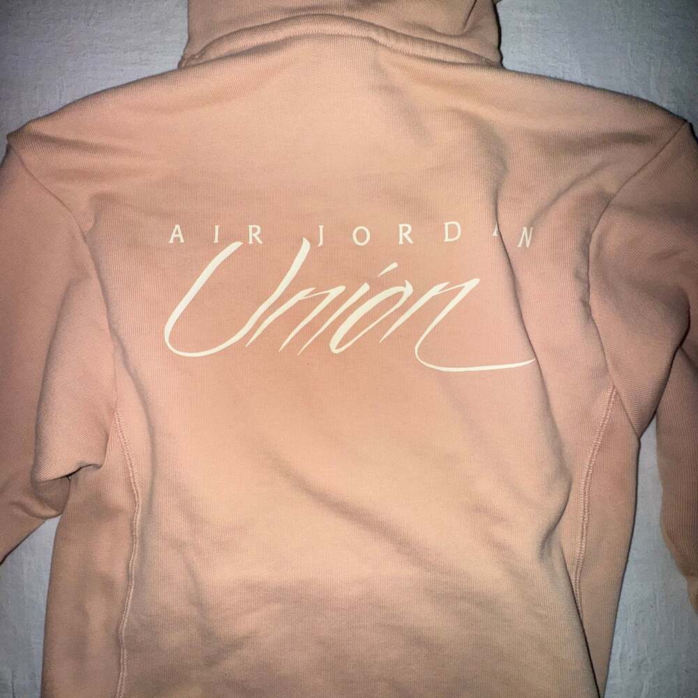 Jordan x Union Fleece Hoodie in Beige
